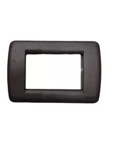 Vimar 16753.56 Idea Plaque ronde 3 modules Wengé